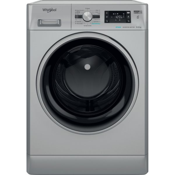 Whirlpool-Pralkosuszarka-Wolnostojące-FFWDB-964369-SBSV-EE-Srebrny-Ładowany-od-frontu-Frontal
