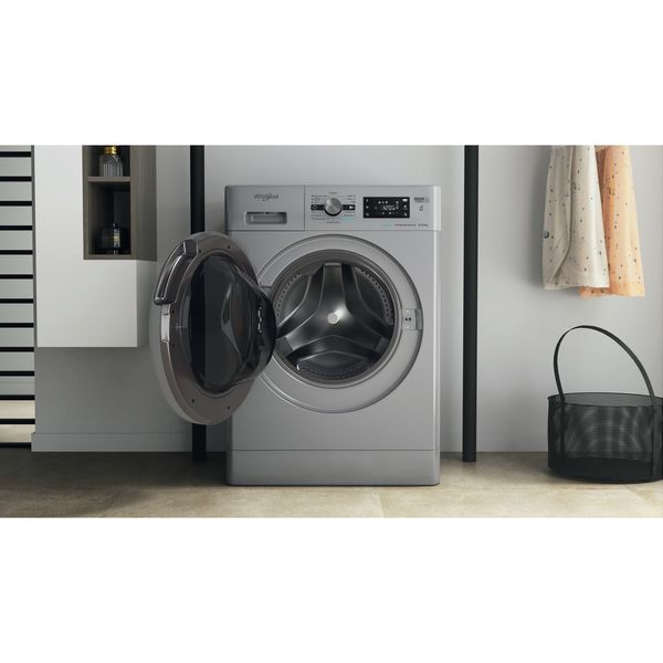 Whirlpool-Pralkosuszarka-Wolnostojące-FFWDB-964369-SBSV-EE-Srebrny-Ładowany-od-frontu-Lifestyle-frontal-open