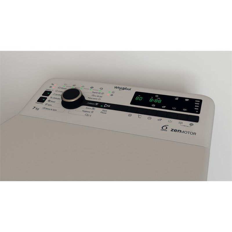 Whirlpool-Pralka-Wolnostojące-TDLRS-7222BS-EU-N-Srebrny-Ładowana-od-gory-E-Lifestyle-control-panel