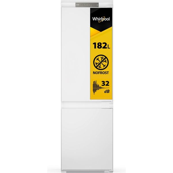 Whirlpool Lodówka z zamrażarką Do zabudowy WHC18 T322 Biel Dwudrzwiow(y)a Perspective open