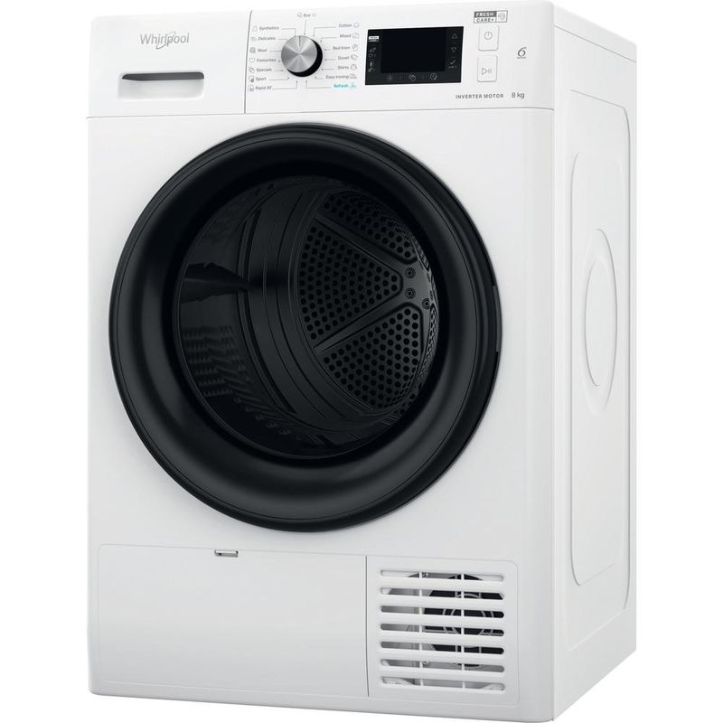 Whirlpool Suszarka FFT D 8X3B EE Biel Perspective