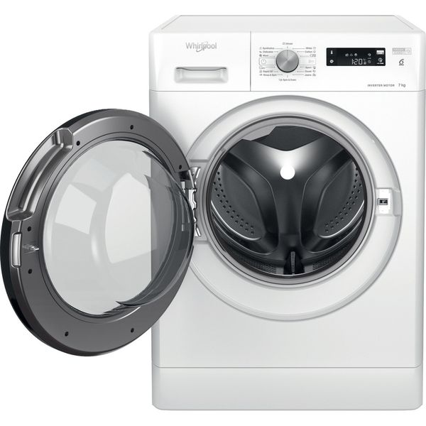 Whirlpool-Pralka-Wolnostojące-FFS-7259-B-EE-Biel-Ładowany-od-frontu-B-Frontal-open