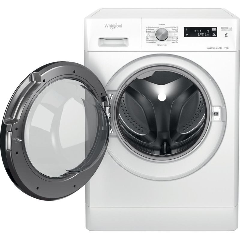 Whirlpool Pralka Wolnostojące FFS 7259 B EE Biel Ładowany od frontu B Frontal open