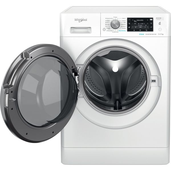 Whirlpool-Pralkosuszarka-Wolnostojące-FFWDD-1176258-BCV-EE-Biel-Ładowany-od-frontu-Frontal-open