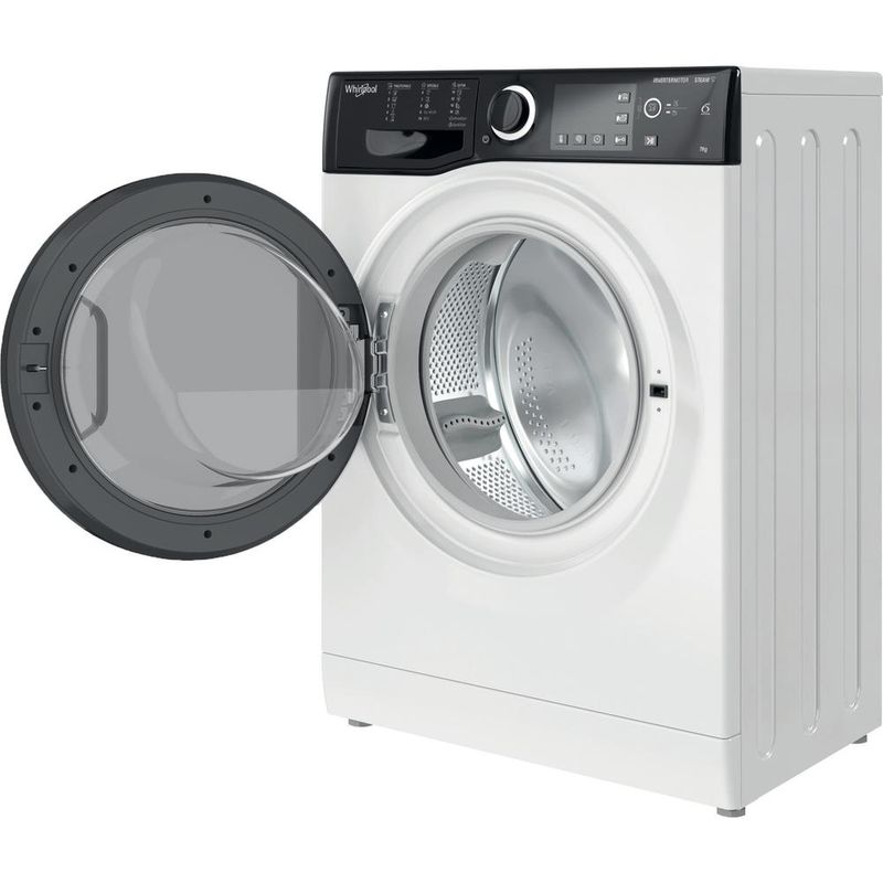 Whirlpool Pralka Wolnostojące WRSB 7259 D EU Biel Ładowany od frontu B Perspective open