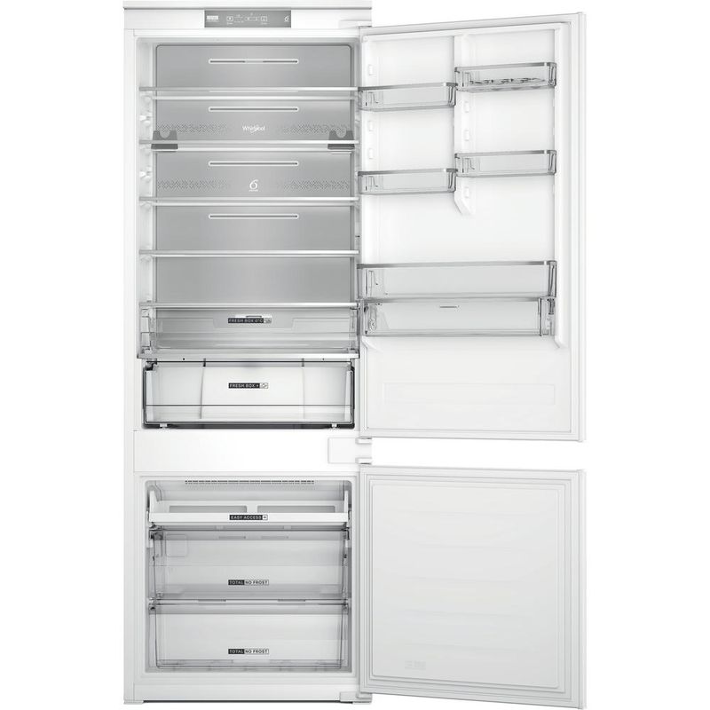 Whirlpool Lodówka z zamrażarką Do zabudowy WH SP70 T122 Biel Dwudrzwiow(y)a Frontal open