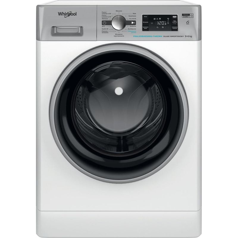 Whirlpool Pralkosuszarka Wolnostojące FFWDB 964369 WSBSV PL Biel Ładowany od frontu Frontal