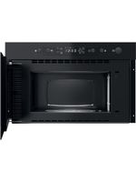 Whirlpool Mikrofalówka Do zabudowy MBNA920B Czarny Elektroniczny 22 MW + Grill 750 Frontal open