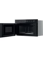 Whirlpool Mikrofalówka Do zabudowy MBNA920B Czarny Elektroniczny 22 MW + Grill 750 Perspective open