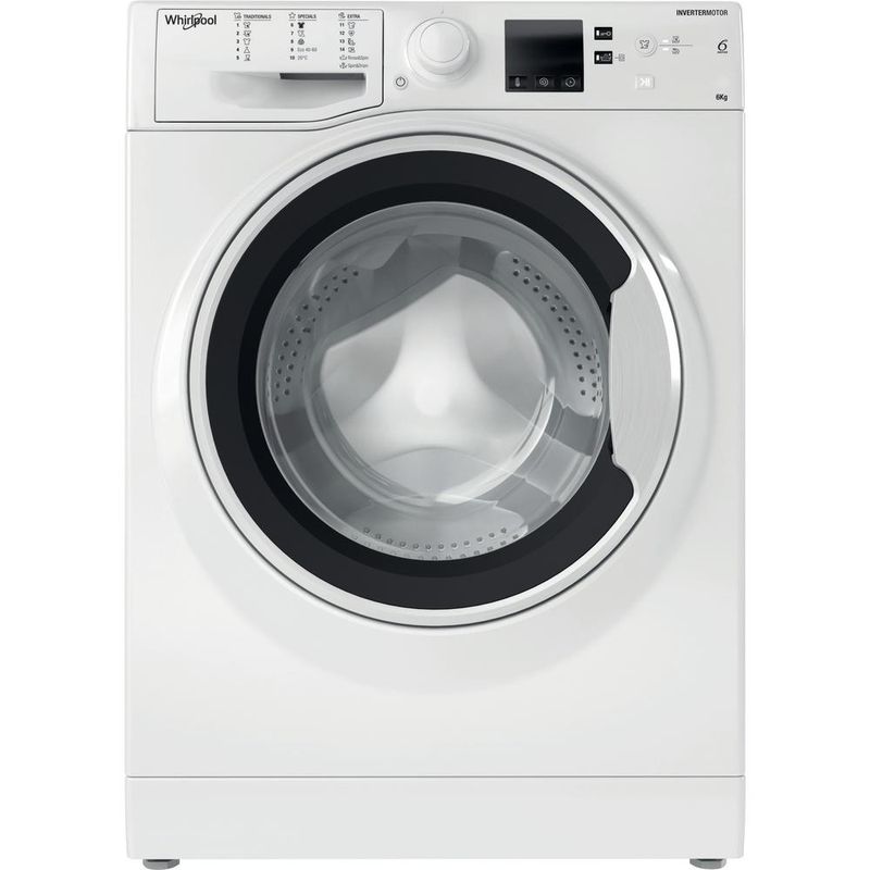 Whirlpool Pralka Wolnostojące WRBSS 6249 W EU Biel Ładowany od frontu C Frontal