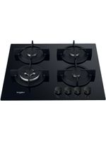 Whirlpool Płyta grzewcza AKT 625/NB1 Czarny Gazowy Frontal top down
