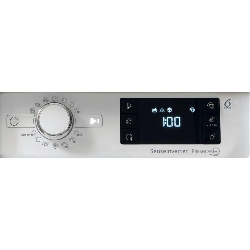 Whirlpool Pralkosuszarka Do zabudowy BI WDWG 861485 EU Biel Ładowany od frontu Control panel