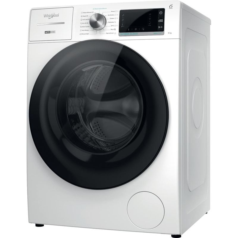 Whirlpool Pralka Wolnostojące W8 W946WB EE Biel Ładowany od frontu A Perspective