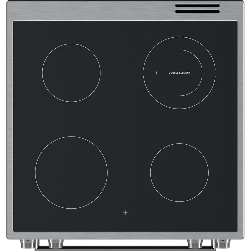 Whirlpool Kuchenka WS68V8CCXT Inox Elektryczne Frontal top down