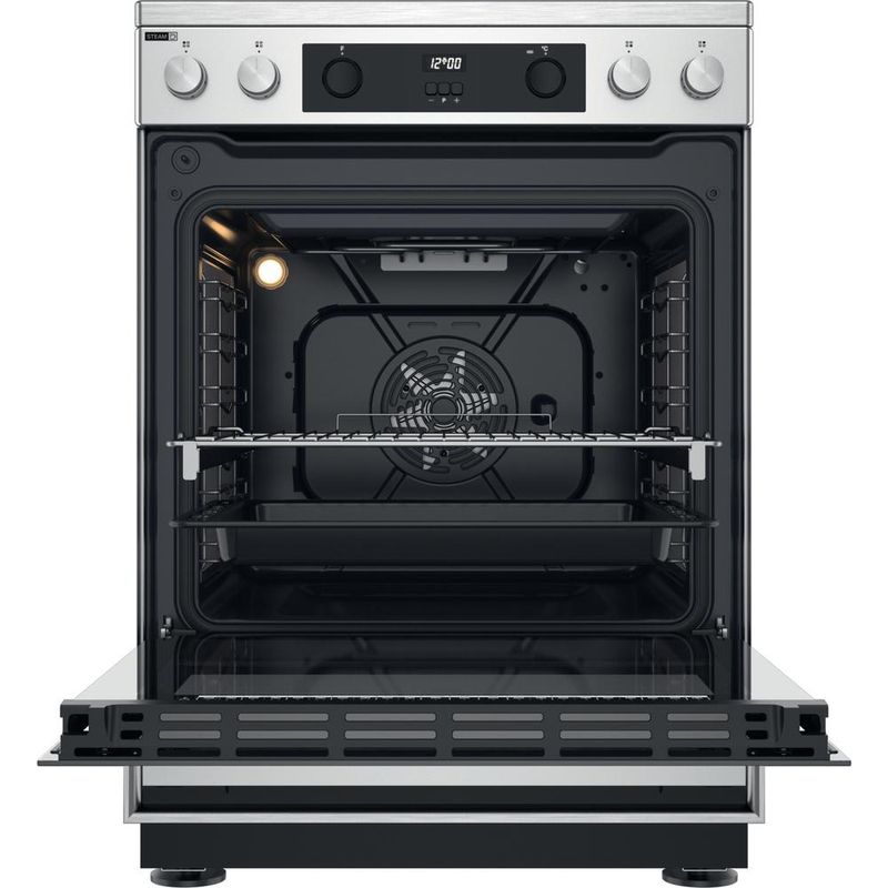 Whirlpool Kuchenka WS68V8CCXT Inox Elektryczne Frontal open