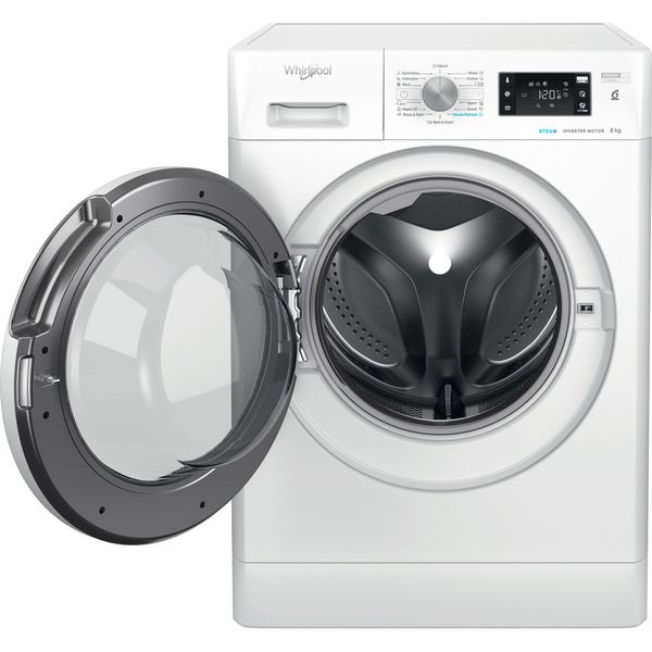 Whirlpool-Pralka-Wolnostojące-FFB-8258-WV-EE-Biel-Ładowany-od-frontu-B-Frontal-open