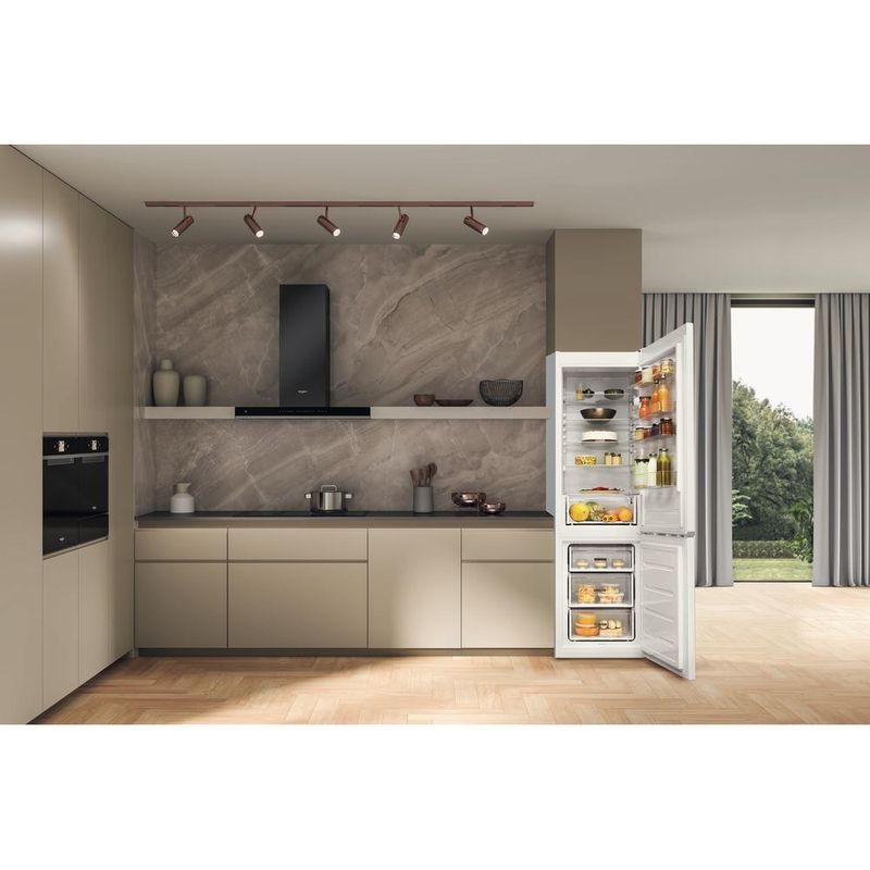 Whirlpool Lodówka z zamrażarką Wolnostojące W5 921E W Biały Dwudrzwiow(y)a Lifestyle frontal open