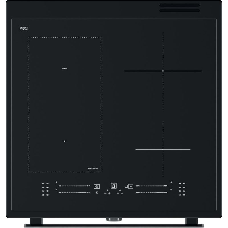 Whirlpool Kuchenka WS68IS8APBP/E Czarny Elektryczne Frontal top down