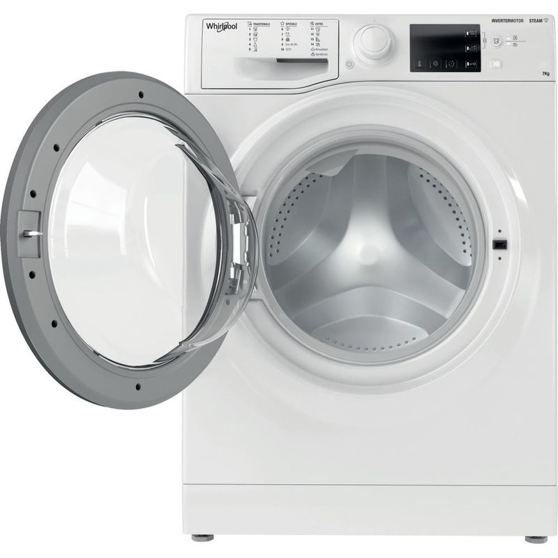 Whirlpool Pralka Wolnostojące WRSB 7259 WS EU Biel Ładowany od frontu B Frontal open