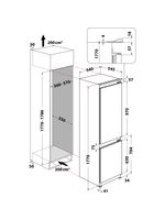 Whirlpool-Lodowka-z-zamrażarką-Do-zabudowy-ART-6600-A--Inox-Dwudrzwiow-y-a-Technical-drawing