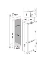 Whirlpool-Lodowka-z-zamrażarką-Do-zabudowy-ART-9812-A--SF-Biel-Dwudrzwiow-y-a-Technical-drawing
