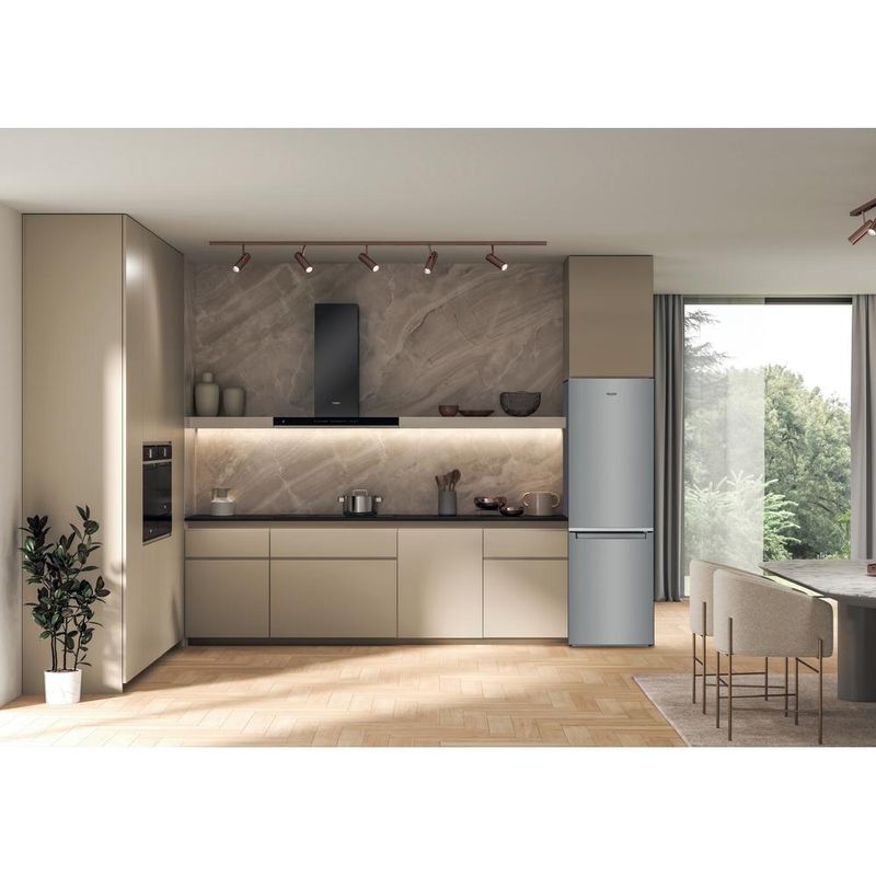 Whirlpool Lodówka z zamrażarką Wolnostojące W5 822E OX Optic Inox Dwudrzwiow(y)a Lifestyle frontal