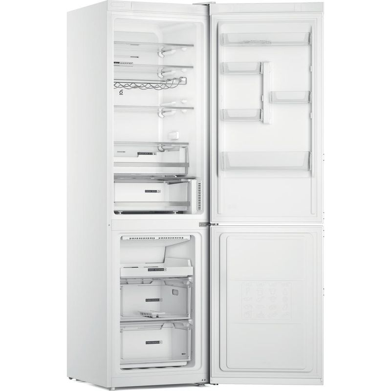 Whirlpool-Lodowka-z-zamrażarką-Wolnostojące-W7X-92O-W-H-Biały-Dwudrzwiow-y-a-Perspective-open