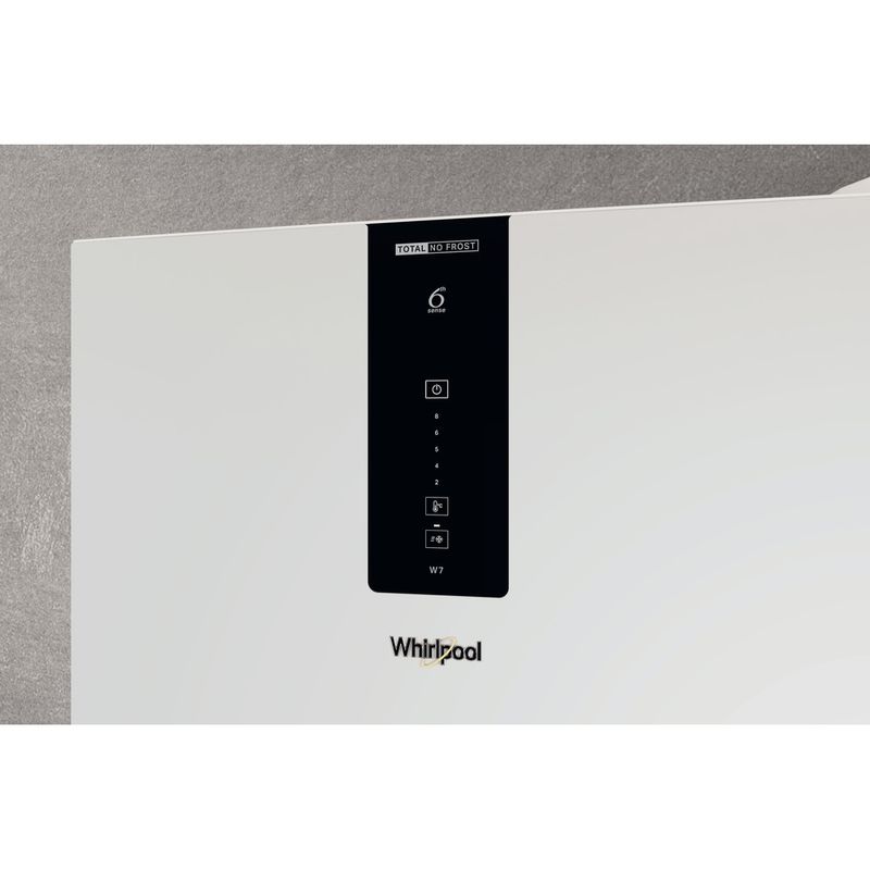 Whirlpool-Lodowka-z-zamrażarką-Wolnostojące-W7X-92O-W-H-Biały-Dwudrzwiow-y-a-Control-panel