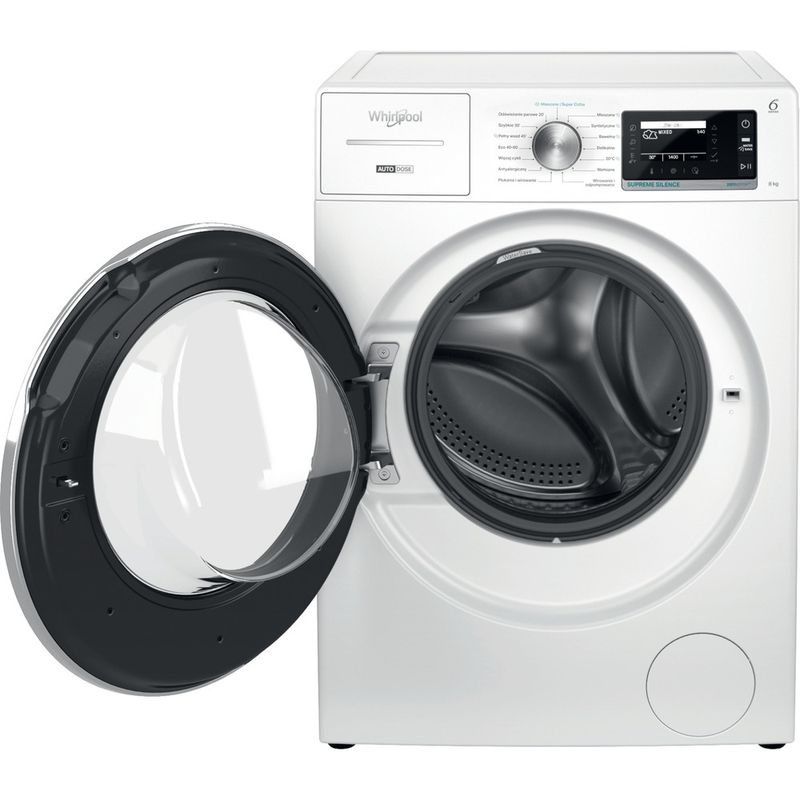 Whirlpool-Pralka-Wolnostojące-W8X-89AD-SILENCE-PL-Biel-Ładowany-od-frontu-A-Frontal-open