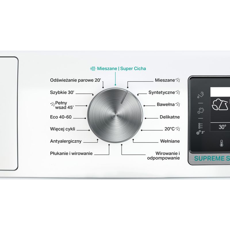 Whirlpool-Pralka-Wolnostojące-W8X-89AD-SILENCE-PL-Biel-Ładowany-od-frontu-A-Program