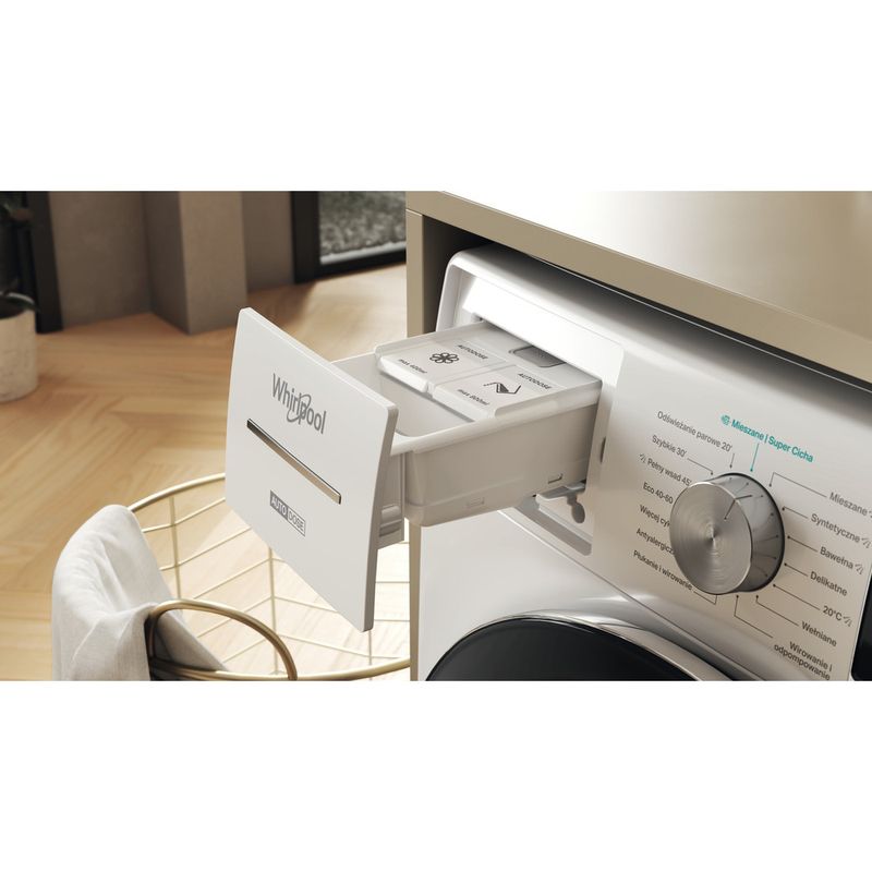 Whirlpool Pralka Wolnostojące W8 99AD SILENCE PL Biel Ładowany od frontu A Control panel