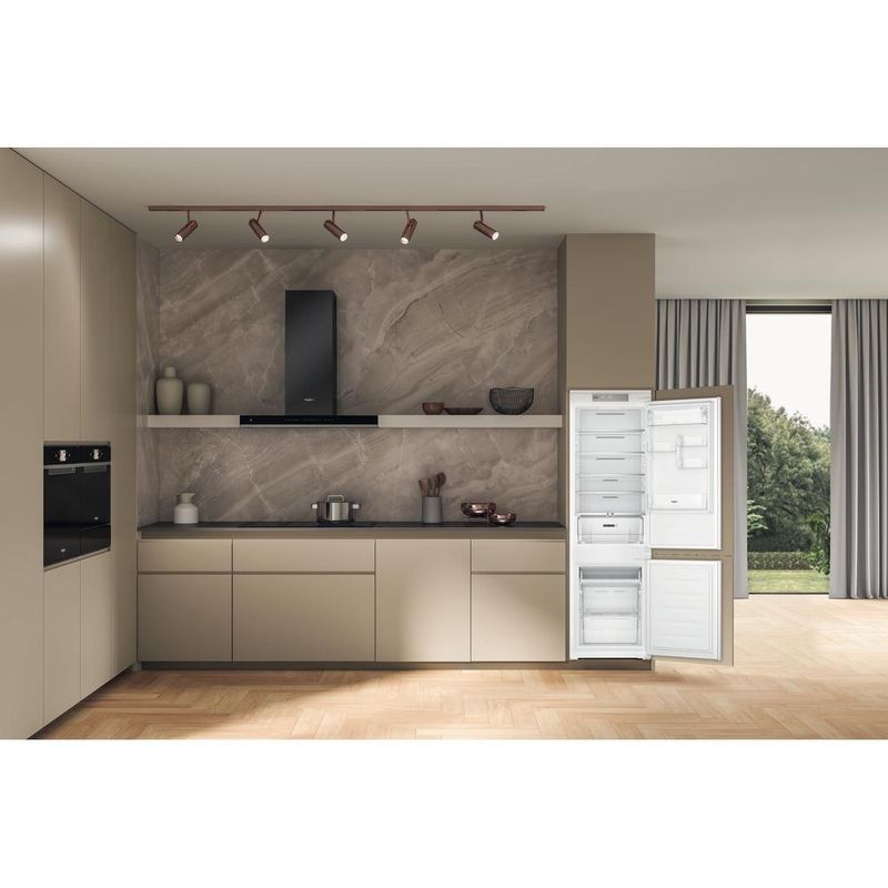 Whirlpool Lodówka z zamrażarką Do zabudowy WHC18 T514 Biel Dwudrzwiow(y)a Lifestyle frontal open