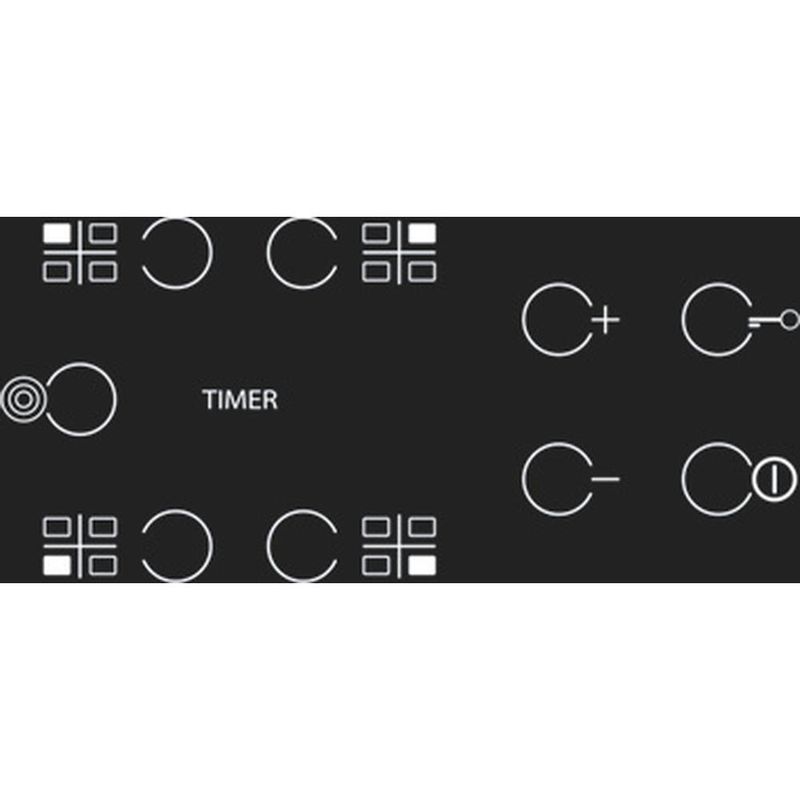 Whirlpool Płyta grzewcza AKT 8130 BA Czarny Radiant vitroceramic Control panel