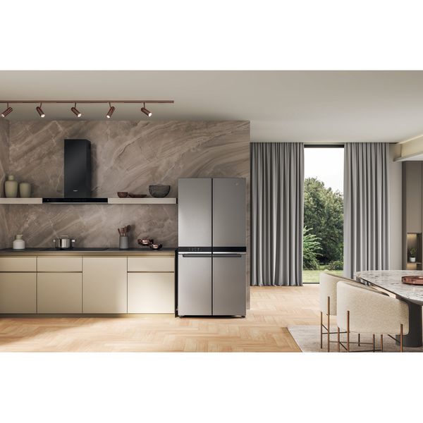 Whirlpool Side-by-Side Wolnostojące WQ9 B2L EF Inox Look Lifestyle frontal