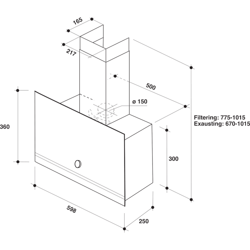 Whirlpool-Okap-Do-zabudowy-WHVA-62F-LM-K-Czarny-Wolnostojące-Mechaniczny-Technical-drawing