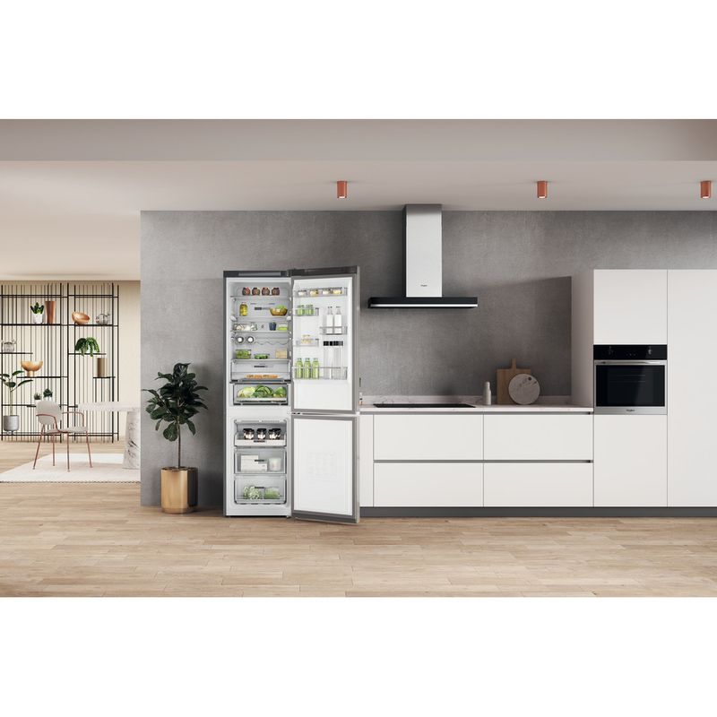 Whirlpool-Lodowka-z-zamrażarką-Wolnostojące-W7X-93T-OX-2-Optic-Inox-Dwudrzwiow-y-a-Lifestyle-frontal-open