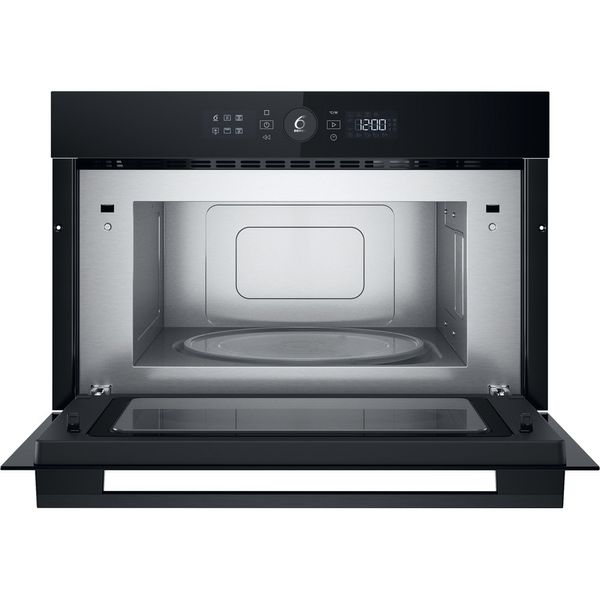 Whirlpool Mikrofalówka Do zabudowy WMD54MB Czarny Elektroniczny 31 MW + Grill 1000 Frontal open