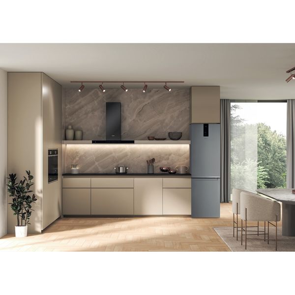 Whirlpool Lodówka z zamrażarką Wolnostojące W9M 841A OX Optic Inox Dwudrzwiow(y)a Lifestyle frontal