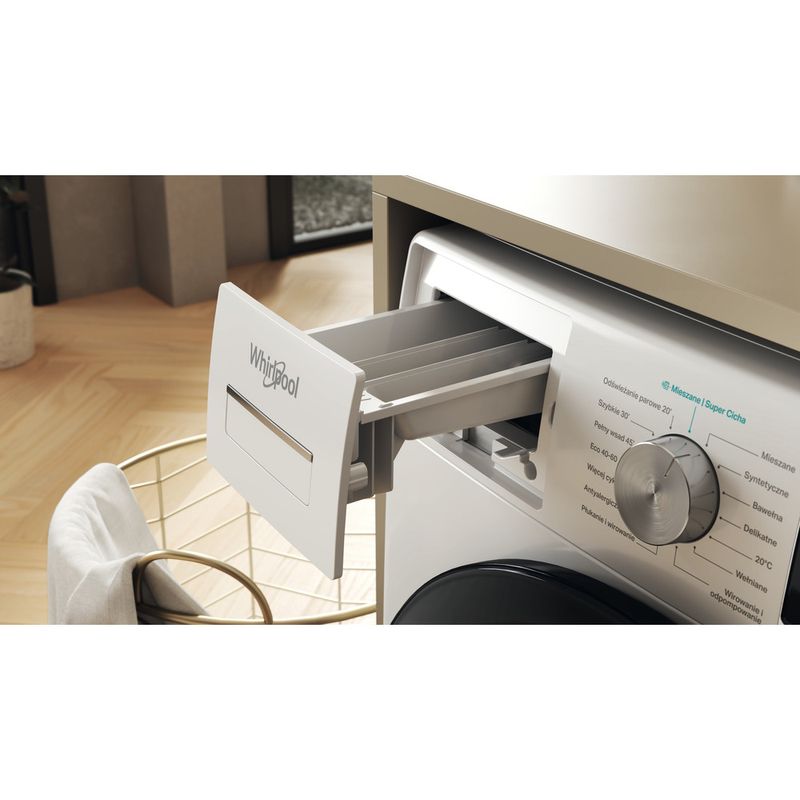 Whirlpool Pralka Wolnostojące W6 88 SILENCE PL Biel Ładowany od frontu A Drawer