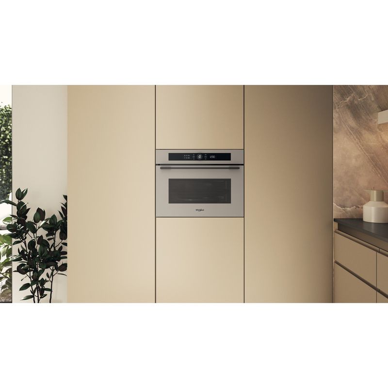 Whirlpool-Mikrofalowka-Do-zabudowy-WMW57DHME-Urban-beige-Elektroniczny-40-MW-Combi-900-Lifestyle-frontal