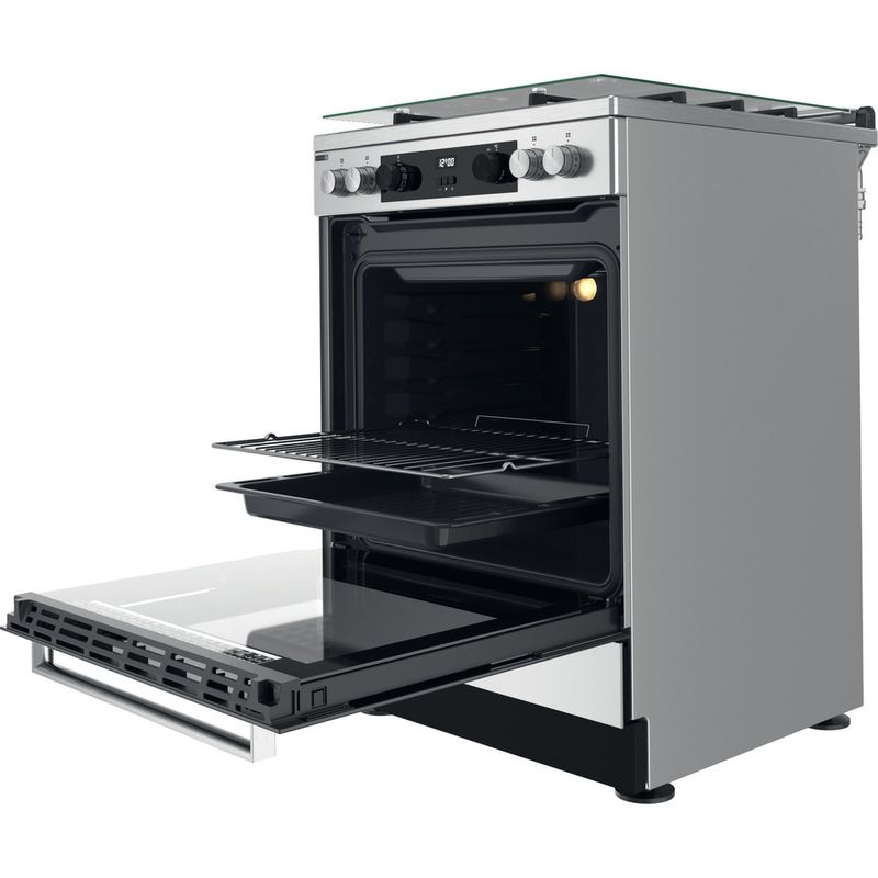 Whirlpool-Kuchenka-WS68G8CHX-E-Inox-Gazowy-Perspective-open