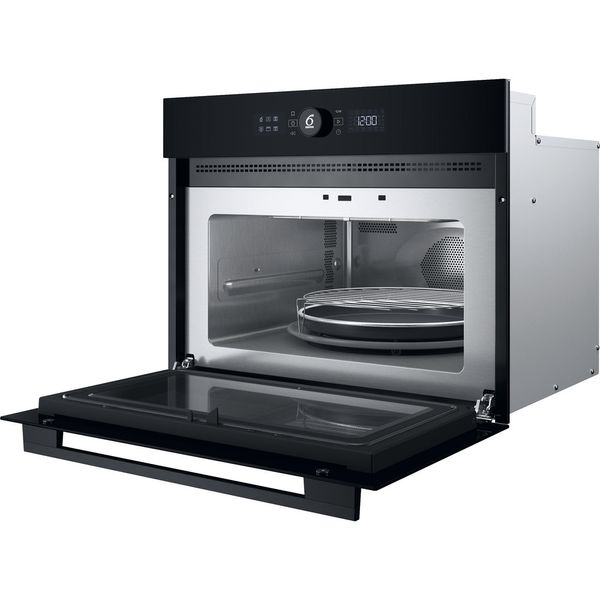 Whirlpool Mikrofalówka Do zabudowy WMW54HMB Czarny Elektroniczny 40 MW + Grill 900 Perspective open