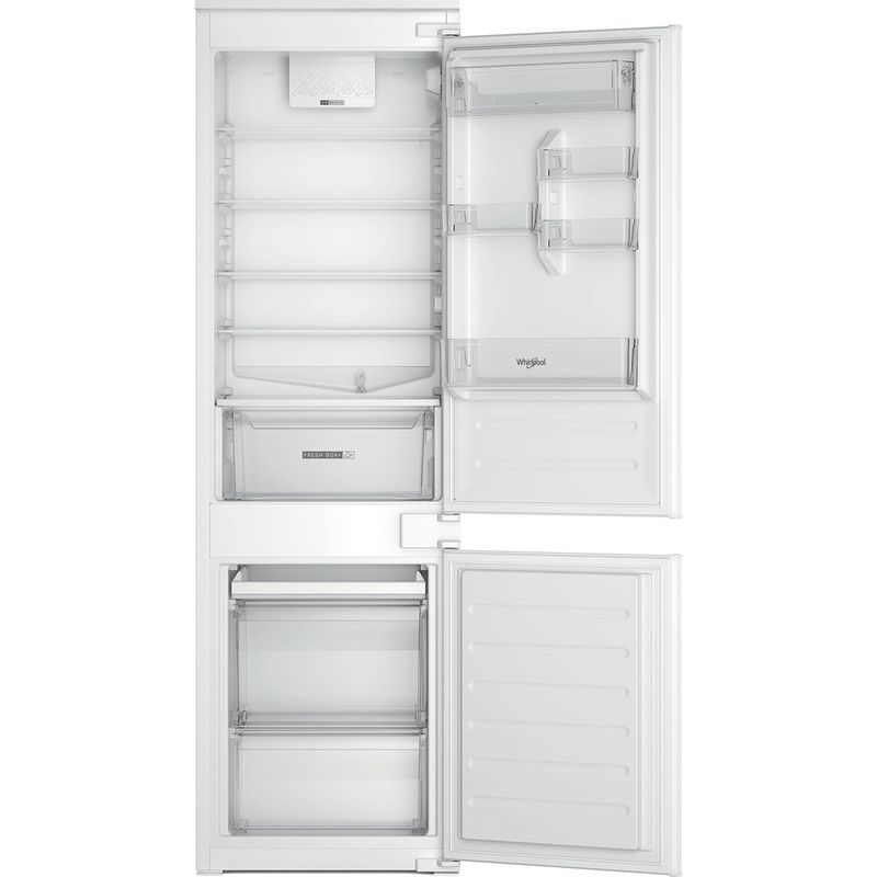 Whirlpool-Lodowka-z-zamrażarką-Do-zabudowy-WHC18D011A2-Biel-Dwudrzwiow-y-a-Frontal-open