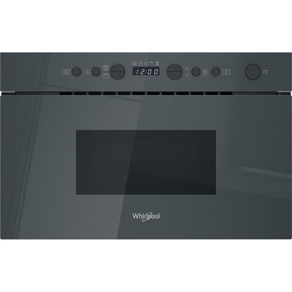 Whirlpool Mikrofalówka Do zabudowy WMN14BSG Stardust grey glossy Elektroniczny 22 MW + Grill 750 Frontal