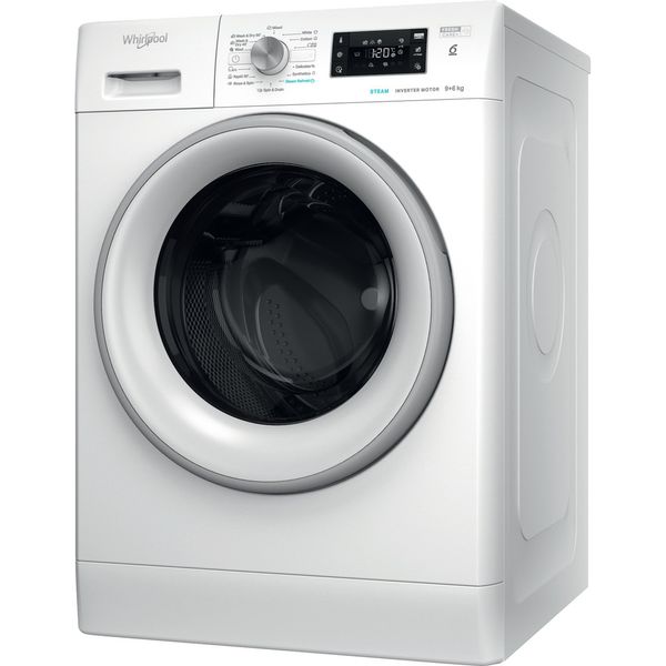Whirlpool Pralkosuszarka Wolnostojące FFWDB 964489 SV EE Biel Ładowany od frontu Perspective