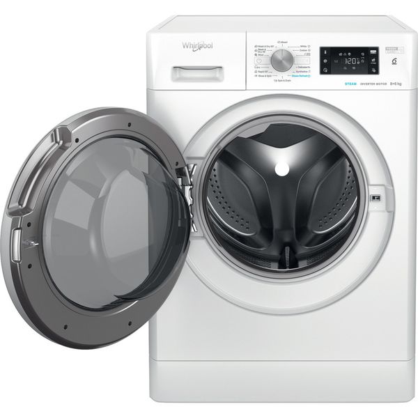 Whirlpool Pralkosuszarka Wolnostojące FFWDB 864489 SV EE Biel Ładowany od frontu Frontal open
