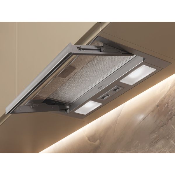 Whirlpool Okap Do zabudowy WSK64FLSX Inox Do zabudowy Mechaniczny Lifestyle detail