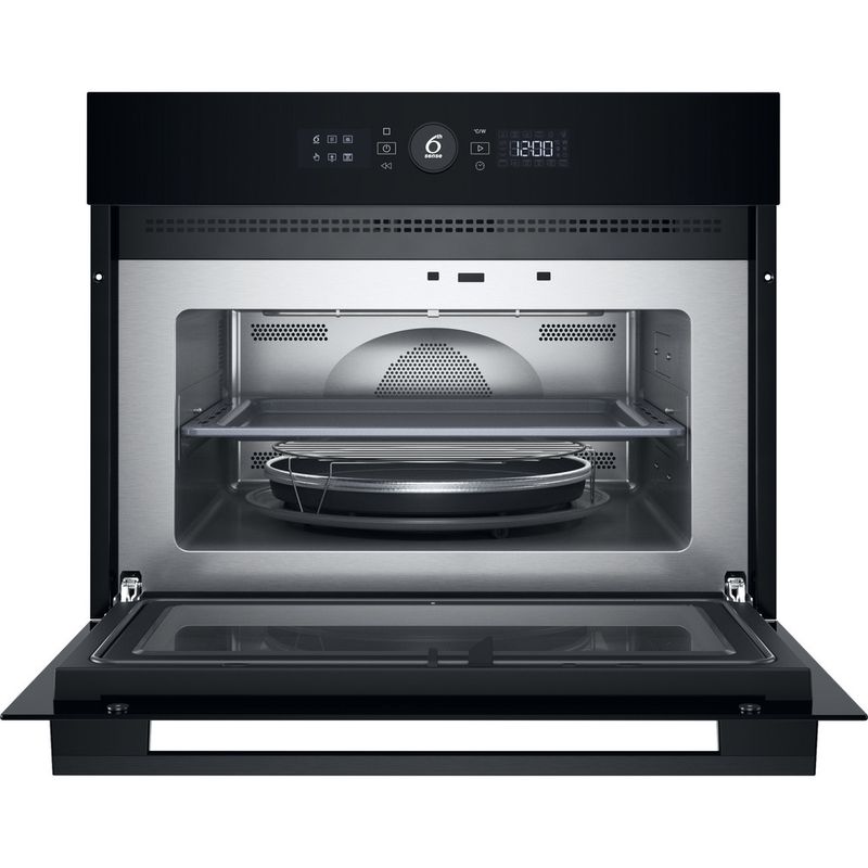 Whirlpool-Mikrofalowka-Do-zabudowy-WMW57DMB-Stardust-grey-matte-Elektroniczny-40-MW-Combi-900-Frontal-open