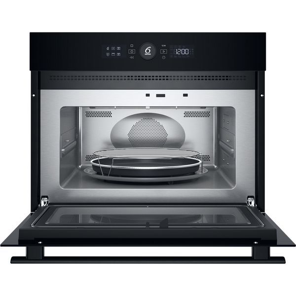 Whirlpool Mikrofalówka Do zabudowy WMW44HMB Czarny Elektroniczny 40 MW + Grill 900 Frontal open