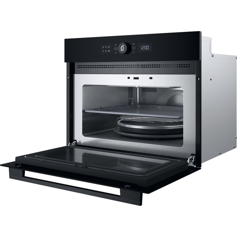 Whirlpool-Mikrofalowka-Do-zabudowy-WMW57DMB-Stardust-grey-matte-Elektroniczny-40-MW-Combi-900-Perspective-open